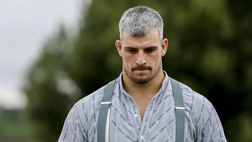 Samuel Giger beim Thurgauer Kantonalschwingfest.