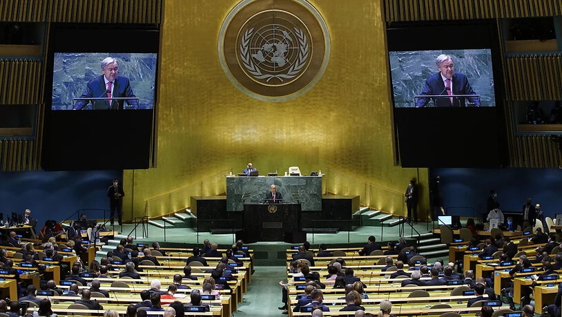 Antonio Guterres, Generalsekretär der Vereinten Nationen, fordert gemeinsames Engagement im Kampf gegen Corona und den Klimawandel. Foto: Eaeduardo Munoz/Pool Reuters/AP/dpa