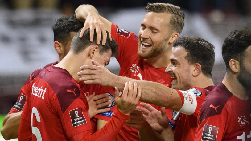 Die Schweizer Nationalmannschaft hat sich mit dem Sieg gegen Nordirland Platz 2 in der Gruppe praktisch gesichert