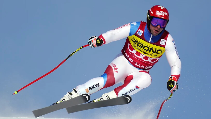 Beat Feuz geht auch das zweite Training vorsichtig an
