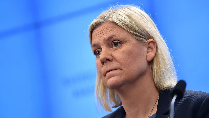Magdalena Andersson, Vorsitzende der schwedischen Sozialdemokratischen Partei. Foto: Pontus Lundahl/Tt/TT NEWS AGENCY/AP/dpa