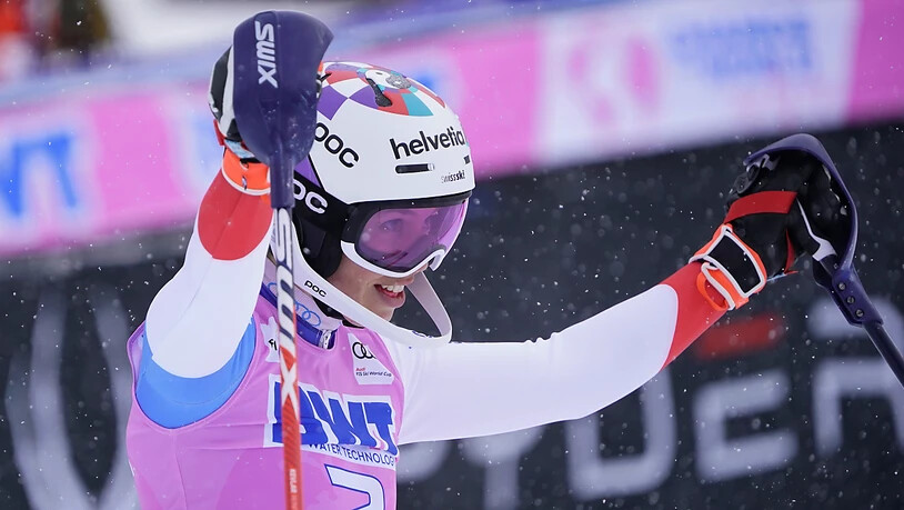 Michelle Gisin jubelt trotz knapp verpasstem Vorstoss in die Top 10
