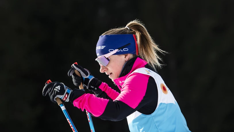 Nadine Fähndrich beim Einlaufen. Für den  Einzug in den Final verfehlte dann beim Sprint-Rennen nur wenig.