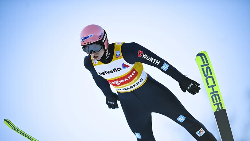 Der Weltcup-Führende und erste Herausforderer: Karl Geiger