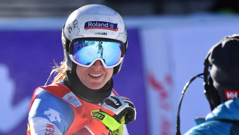 Jasmine Flury kann sich über einen Startplatz in Peking freuen. Hier ist sie im Ziel beim Abfahrts-Trainingslauf in Zauchensee zu sehen.