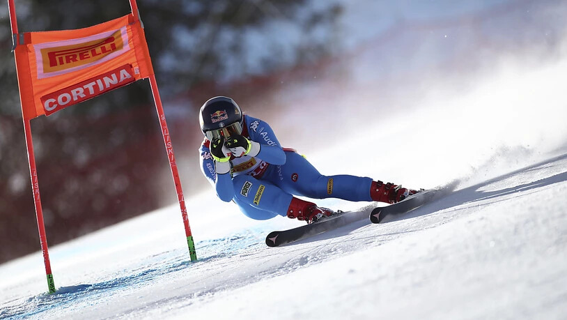 Sofia Goggia lässt sich vom Wind nicht stoppen