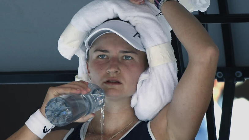 French-Open-Siegerin Barbora Krejcikova war es gegen Madison Keys in der Melbourner Mittagshitze viel zu heiss