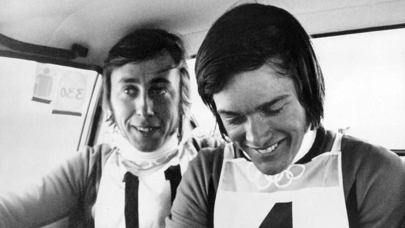 Roland Collombin und Bernhard Russi feierten in der Abfahrt einen Doppelsieg