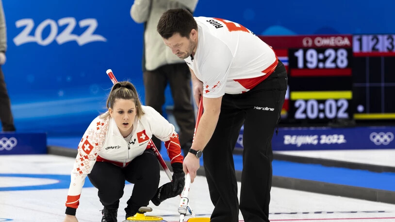 Jenny Perret und Martin Rios im ersten Match in Peking