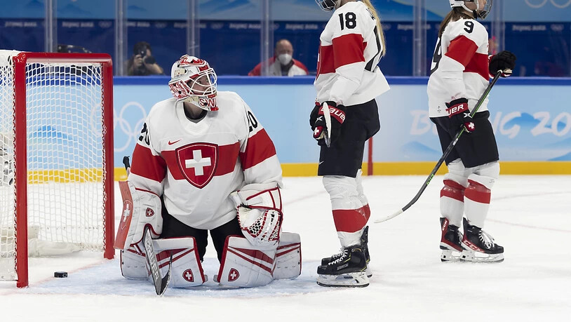 Die Schweizer Torhüterin Andrea Brändli war nicht zu beneiden