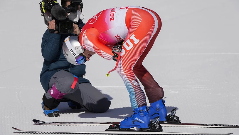 Bis zur Rennhälfte war auch Marco Odermatt auf Medaillenkurs, doch im Ziel war der Innerschweizer nur noch Siebter