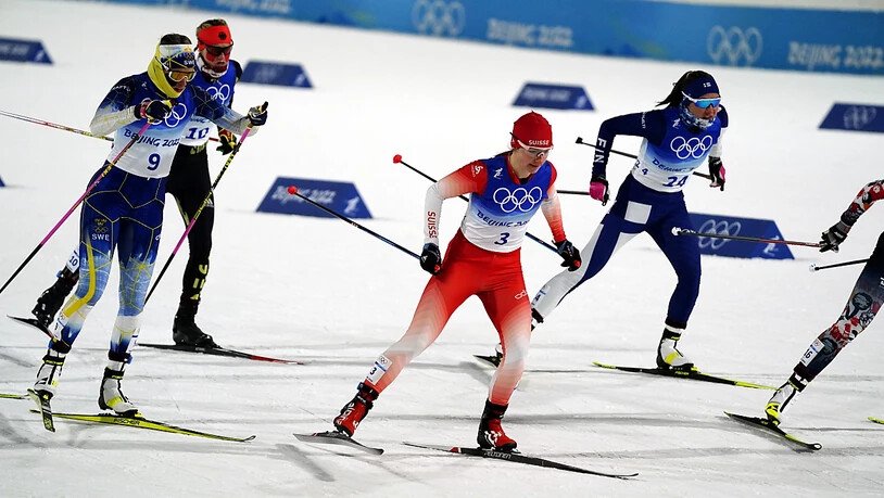 Nadine Fähndrich behauptet sich im Feld mit den weltbesten Sprinterinnen. Die Medaille blieb ihr verwehrt.