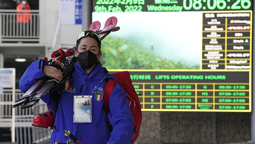 Sofia Goggia befindet sich zwar seit einigen Tagen in Yanqing, doch zum Super-G wird die Italienerin nicht starten