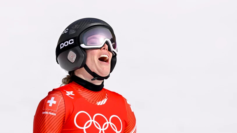 Michelle Gisin ärgerte sich unmittelbar nach ihrer Fahrt über die acht Hundertstel Rückstand auf die letztlich zweitklassierte Österreicherin Mirjam Puchner, trotzdem reichte es ihr am Ende zu Bronze