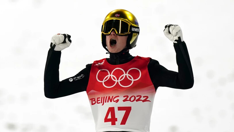 Marius Lindvik krönt sich zum Olympiasieger