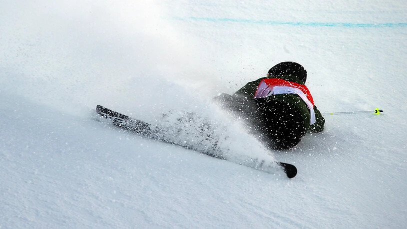 Robin Briguet landete im Final dreimal im Schnee