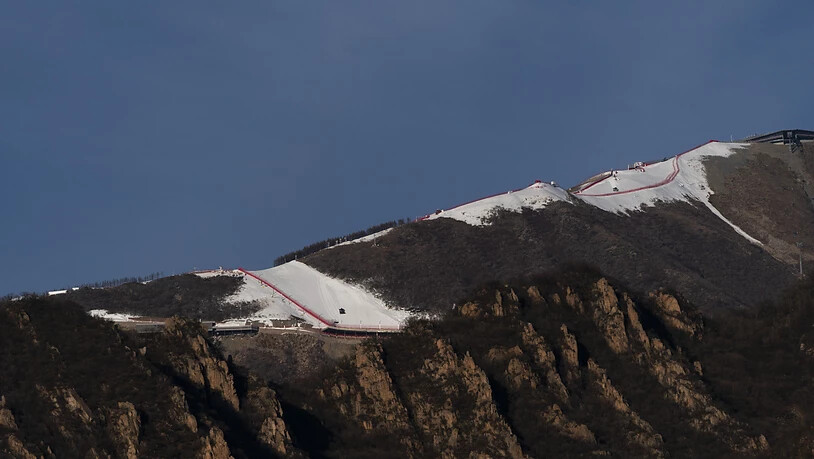 Die neu erstellten Ski-Pisten für die Alpin-Wettbewerbe der Winterspiele 2022