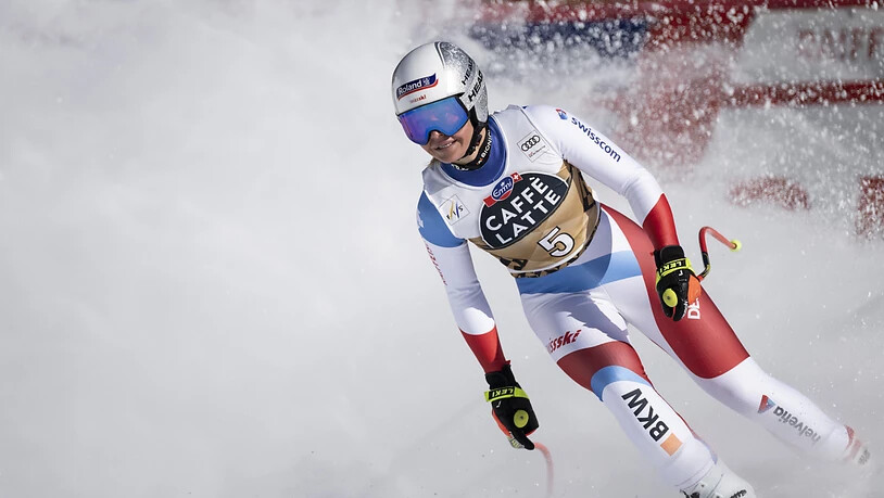 Corinne Suter macht als Zehnte ein paar Punkte auf Goggia gut