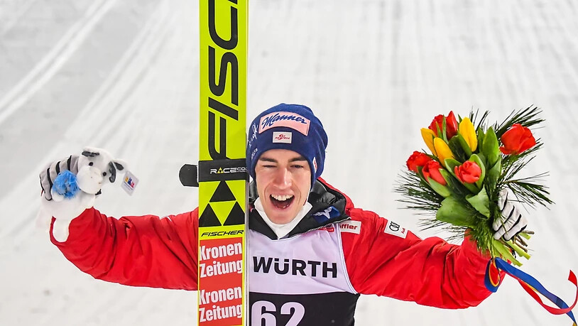 Stefan Kraft in Jubelpose.