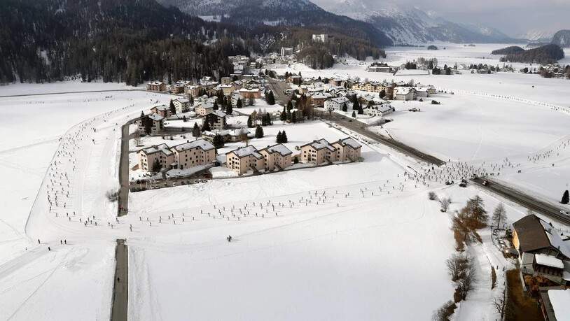 Engadin Skimarathon: Die Strecke führt um Sils herum.