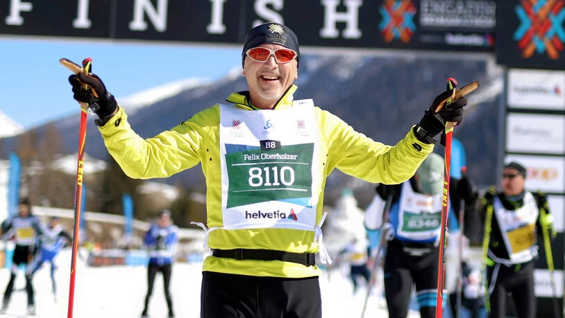 Glücklich im Ziel angekommen.