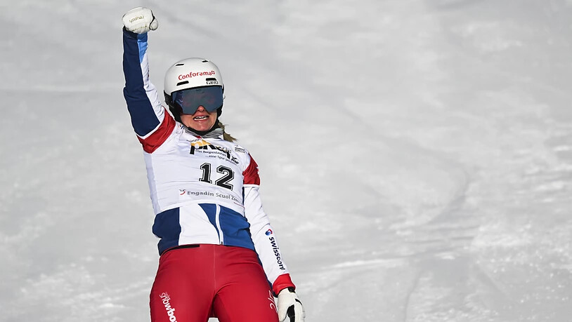 Sieg und Kristallkugel zum Abschluss: Julie Zogg ballt die Faust