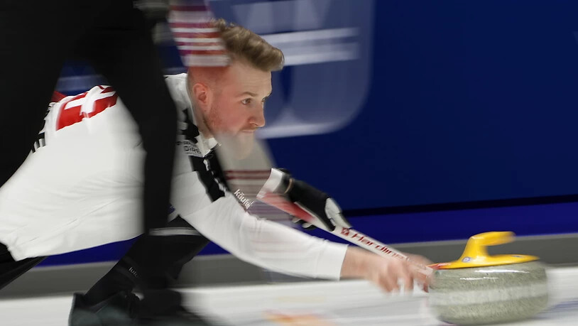 Skip Yannick Schwaller in vollem Einsatz