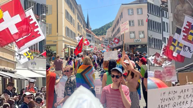Bunt, bunter, «Pride»: Die Parade durch Chur zog über 1000 Menschen an.