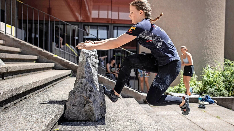 Geländer, Steine, Fassaden: Alles wird zum Sport benutzt.