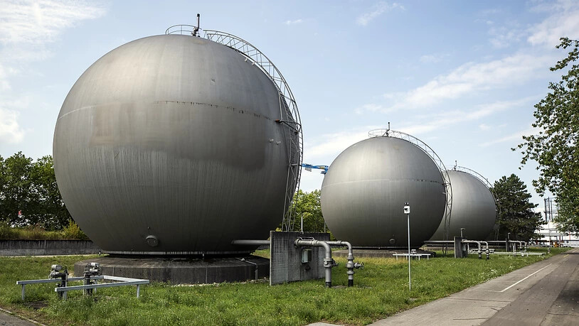 Der Bundesrat sieht sich bei der Landesversorgung auf Kurs: Gaslager der Erdgas Ostschweiz AG in Schlieren ZH. (Archivbild)