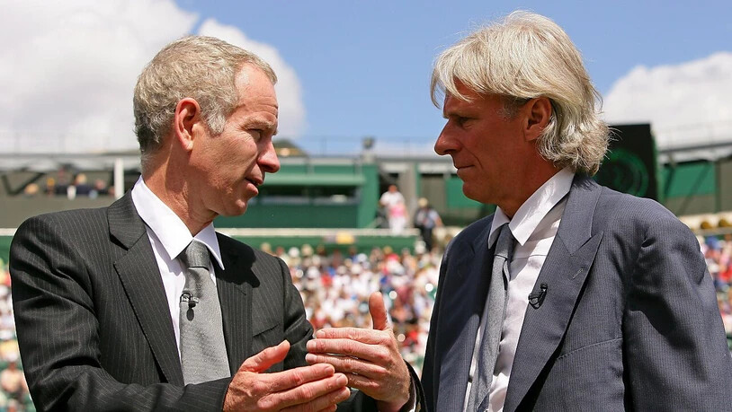 Im fünften Anlauf will John McEnroe (li.), der Captain des Team Welt, erstmals gegen seinen europäischen Konkurrenten Björn Borg gewinnen