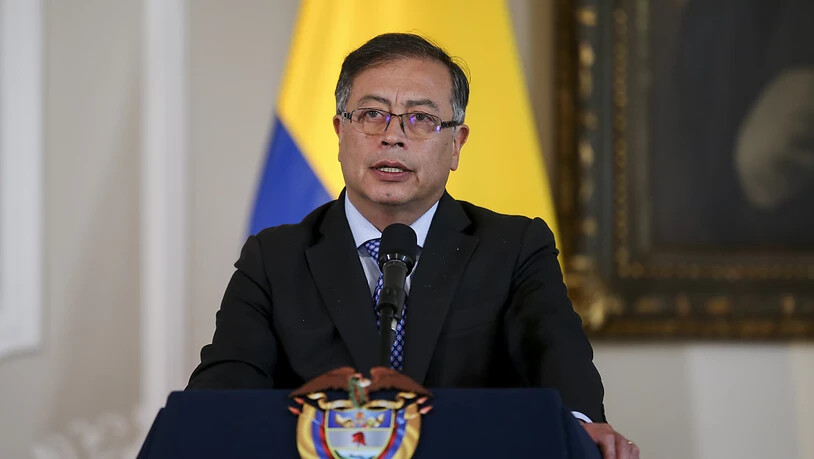 Gustavo Petro, Präsident von Kolumbien, nimmt in Bogota, Kolumbien, an einem Treffen mit US-Außenminister Blinken teil. Foto: Luisa Gonzalez/Reuters Pool via AP/dpa