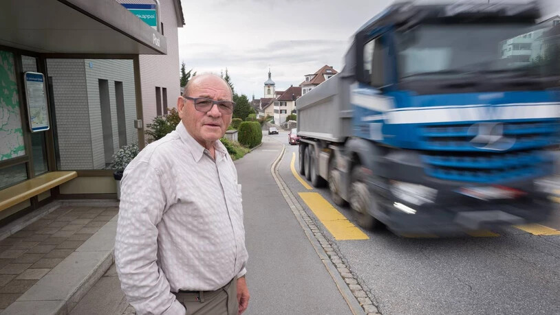 «Jetzt ist genug»: Werner Raymann fordert angesichts der Verkehrszahlen eine Umfahrung für St. Gallenkappel.