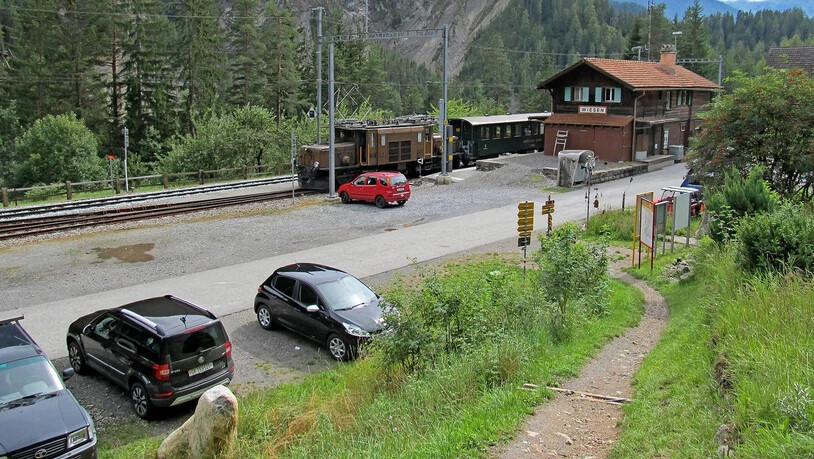 Bei Wiesen Station könnte dereinst die Talstation der Seilbahn zu stehen kommen.