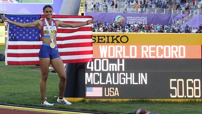 Stellte an der Heim-WM in Eugene einen Fabelweltrekord über 400 m Hürden auf: Die Amerikanerin Sydney McLaughlin-Levrone