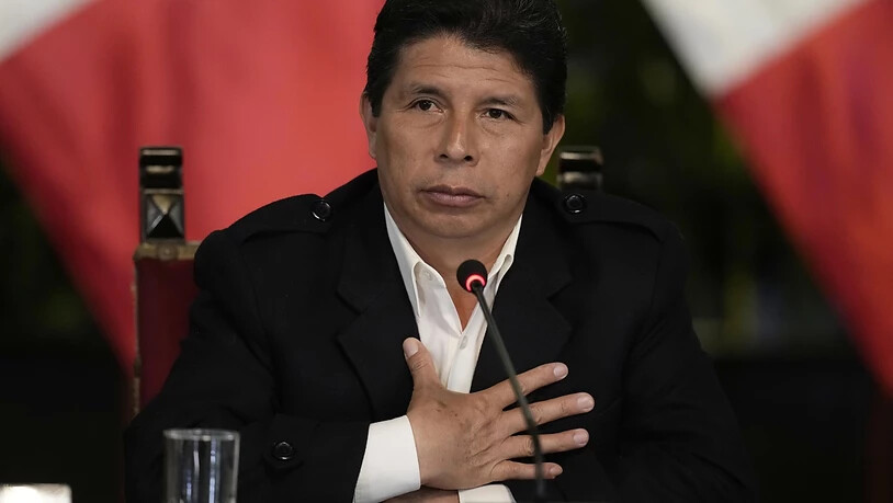 ARCHIV - Pedro Castillo ist im Zentrum von Peru festgesetzt worden. Foto: Martin Mejia/AP/dpa