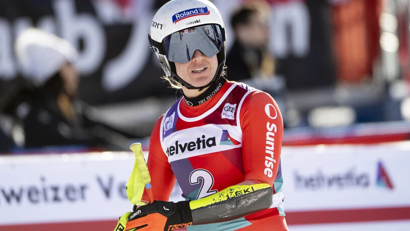 Nicht zufrieden: Jasmine Flury zeigt sich von ihrer Fahrt im Super-G von St. Moritz enttäuscht.