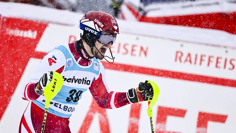 In den Slaloms jubelten in Adelboden aber oft die Österreicher: Im letzten Jahr der überraschende Johannes Strolz
