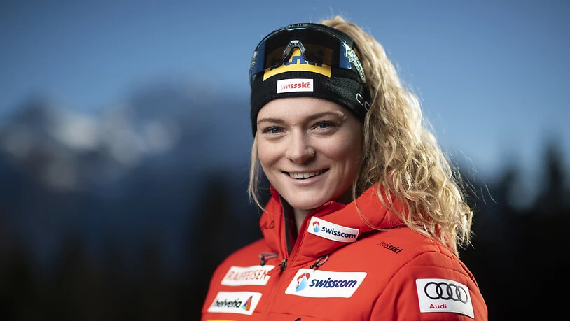 Amy Baserga freut sich über ihr Karriere-Bestresultat im Weltcup.