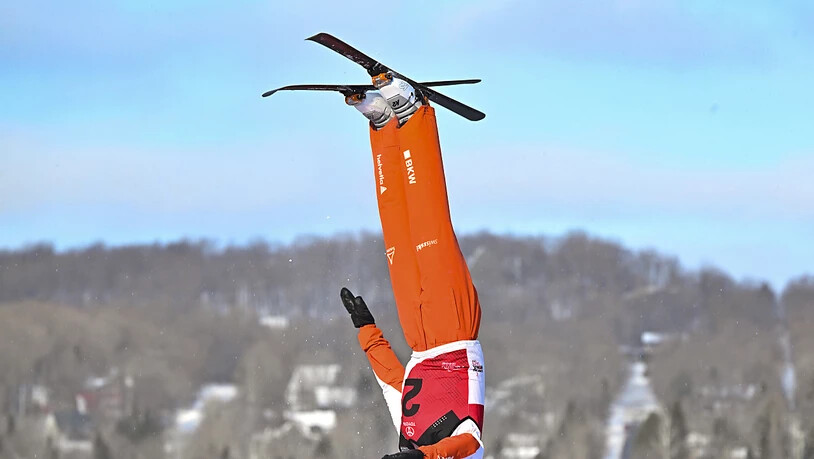 Kopfüber durch die Lüfte von Kanada: Noé Roth gewinnt in Le Relais zum dritten Mal ein Weltcupspringen.