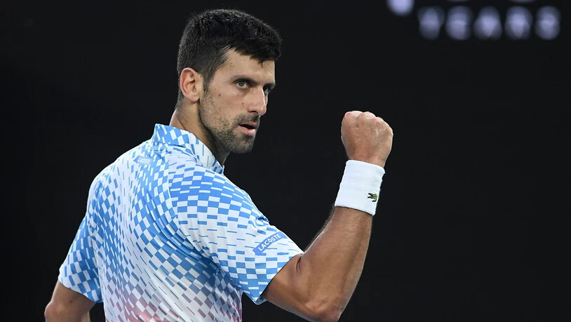 Der Blick und die Geste sagen alles: Novak Djokovic hat die Partie im Griff.