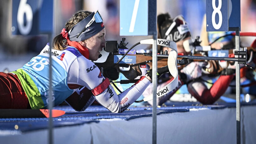 Zielen und schiessen: Lydia Hiernickel betätigt den Abzug.