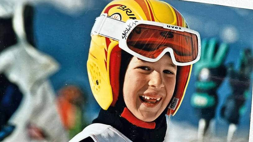 Freude an Skirennen bereits als kleines Mädchen.