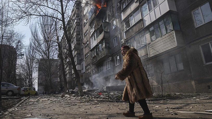 Die Glückskette sammelt 130 Millionen Franken für die Ukraine: Zerstörungen in der Stadt Mariupol. (Archivbild)