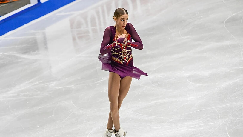 Die 16-jährige Kimmy Repond während ihrem Kurzprogramm an der WM in Saitama