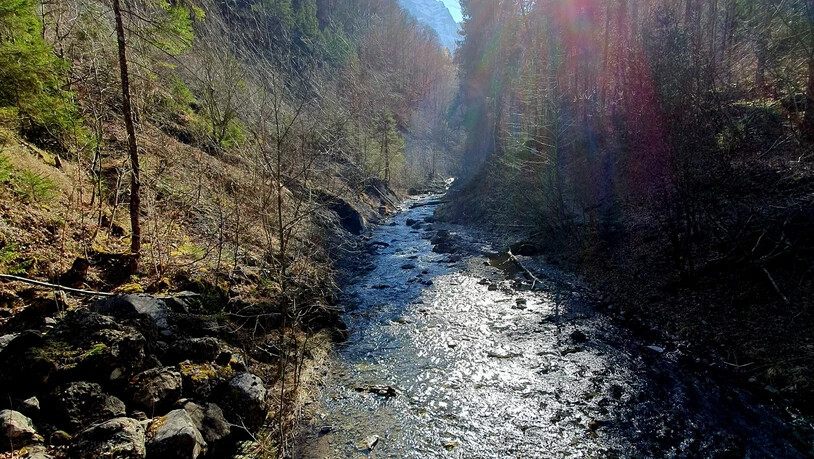 Die Sonnenstrahlen erreichen auch das Klöntal wieder.