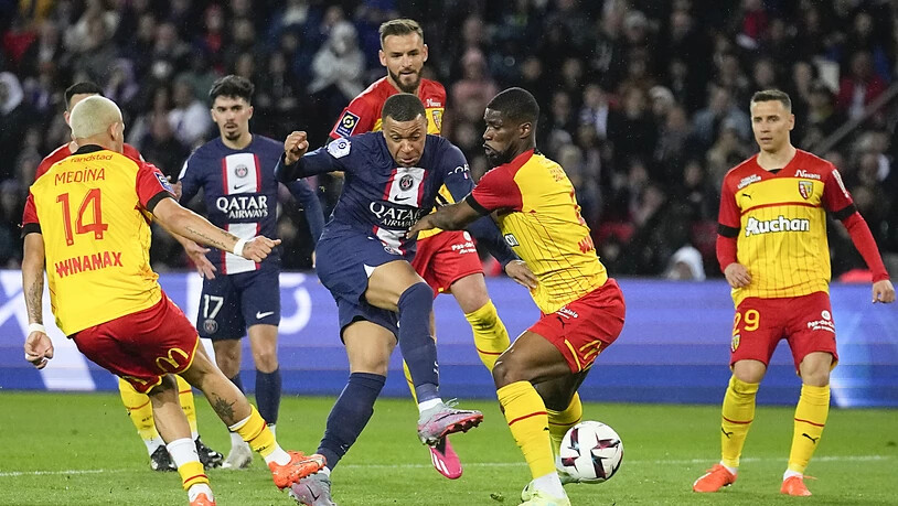 Kylian Mbappé trifft aus der Drehung zum zwischenzeitlichen 1:0