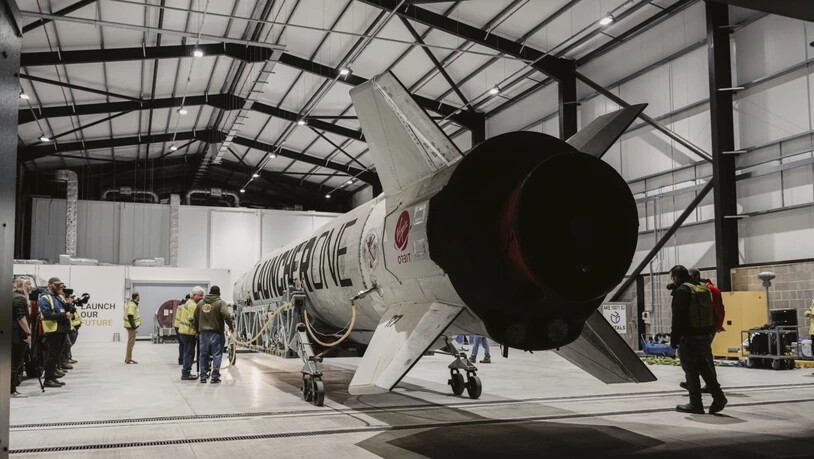 Ein Bild der Rakete von Virgin Orbit kurz vor dem missglückten Versuch, ins All zu fliegen. (Archivbild)