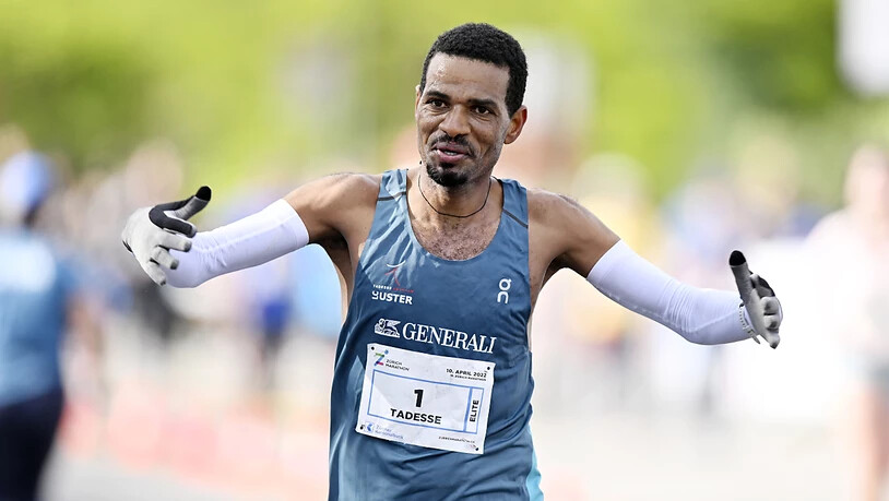 Tadesse Abraham (hier beim 19. Zürich-Marathon) pulverisierte in Berlin den von ihm gehaltenen Schweizer Rekord um beinahe eineinhalb Minuten