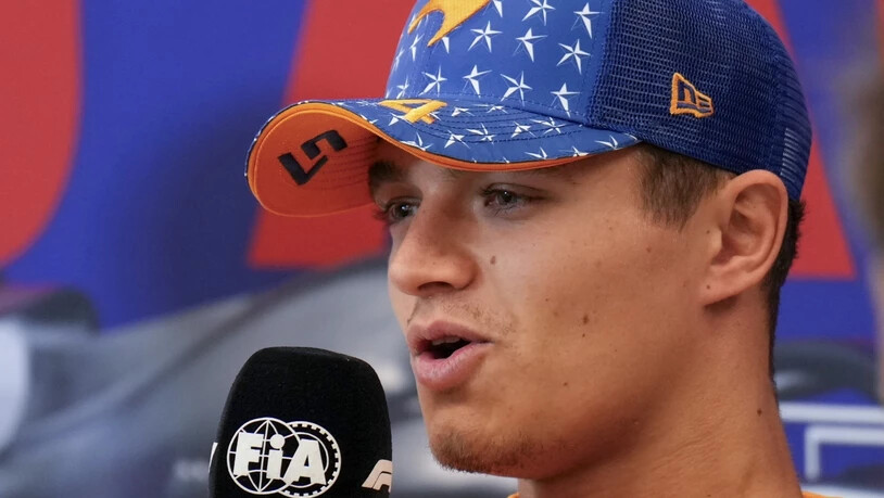 Lando Norris im McLaren komplettierte als Dritter das Podium